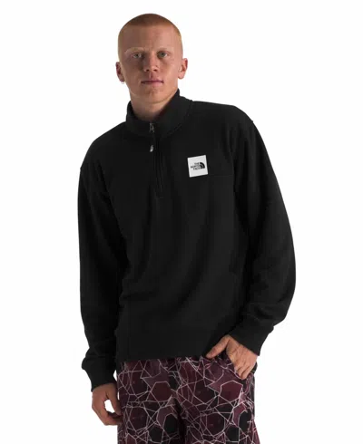 The North Face Men's Box Half Dome ¼ Zip Sweatshirt In Black