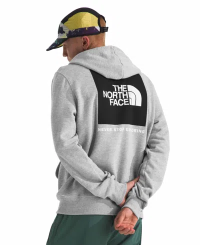 The North Face Men's Box Nse 'never Stop Exploring' Pullover Hoodie In Gray
