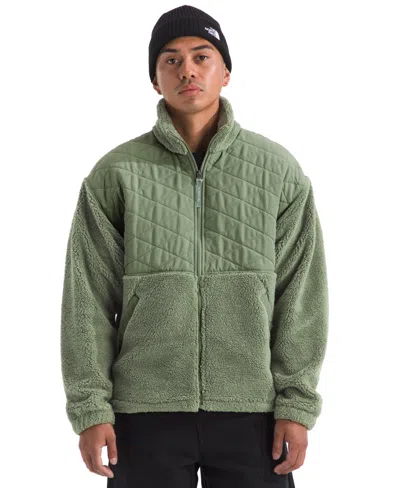The North Face Men's Cabin Fleece Full Zip Jacket In Green