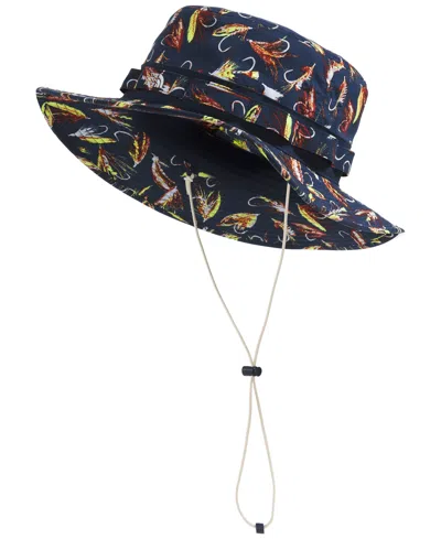 The North Face Men's Class V Brimmer Hat In Summit Navy Hand Tied Fly Print