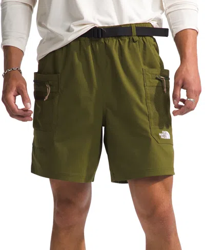 The North Face Men's Class V Pathfinder Belted Shorts In Forest Olive