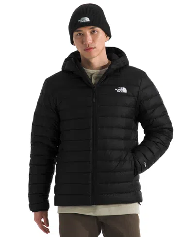 The North Face Men's Classic Down Hooded Jacket In Black