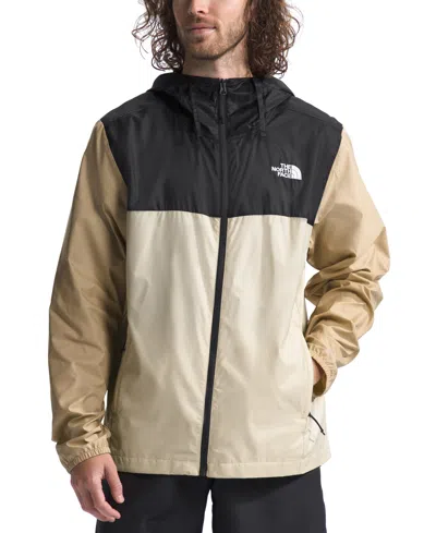 The North Face Men's Cyclone Colorblocked Hooded Jacket In Gravel,tnf Black,khaki Stone