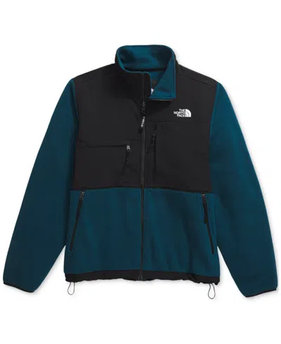 The North Face Men's Glacier Half-zip Fleece Jacket In Midnight Petrol,tnf Black