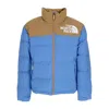 The North Face 92 Low-fi Hi-tek Nuptse Down Jacket In Super Sonic Blue/utility Brown