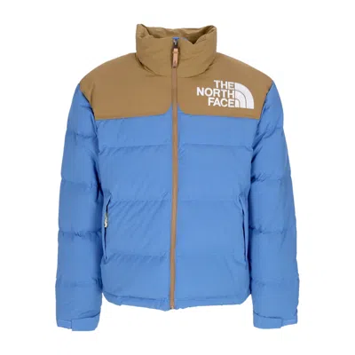 THE NORTH FACE MEN'S DOWN JACKET 92 LOW-FI HI-TEK NUPTSE SUPER SONIC BLUE/UTILITY BROWN