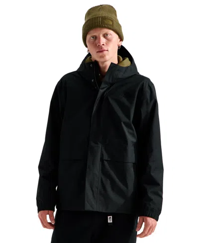 The North Face Men's Dryvent Field Hooded Windbreaker Jacket In Black