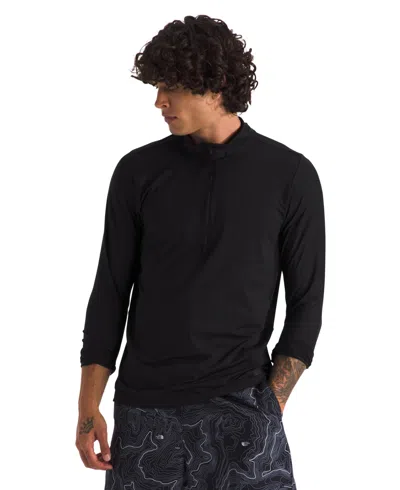 The North Face Men's Dune Sky Zip T-shirt In Black