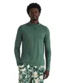 The North Face Dune Sky Regular Fit Quarter Zip Long Sleeve Tee In Duck Green