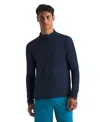 The North Face Men's Dune Sky Zip T-shirt In Summit Navy