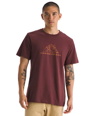 The North Face Men's Evolution Base Short Sleeve Graphic T-shirt In Red