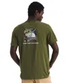 The North Face Men's Evolution Box Camo Fill Short Sleeve Graphic T-shirt In Green