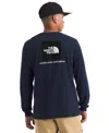 The North Face Men's Evolution Box Long Sleeve T-shirt In Blue