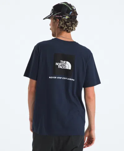 The North Face Men's Evolution Box Short Sleeve T-shirt In Blue
