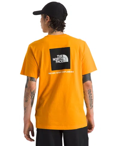 The North Face Men's Evolution Box Short Sleeve T-shirt In Yellow