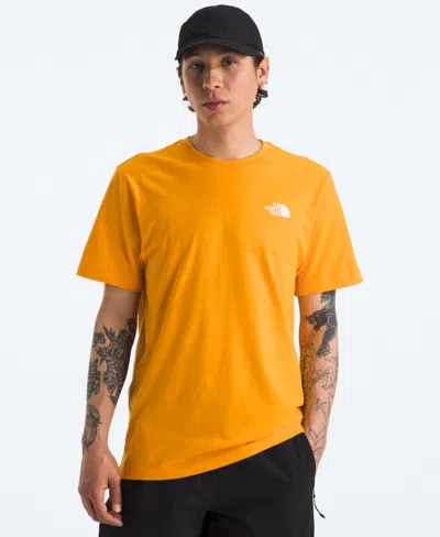 The North Face Men's Evolution Box Short Sleeve T-shirt In Gold