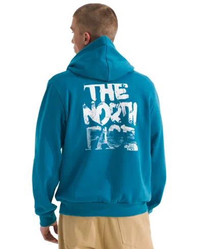 The North Face Men's Evolution Nature Exposure Graphic Hoodie In Blue