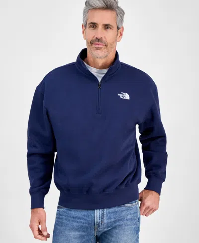The North Face Men's Evolution Quarter-zip Sweatshirt In Summit Navy
