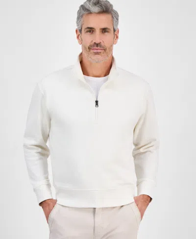 The North Face Men's Evolution Quarter-zip Sweatshirt In White Dune