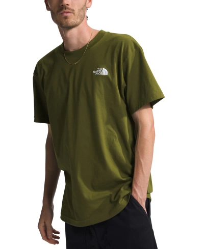 The North Face Men's Evolution Relaxed Logo T-shirt In Forest Olive