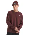 The North Face Men's Evolution Simple Dome Long Sleeve T-shirt In Burgundy