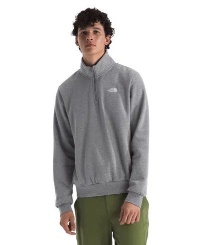 The North Face Men's Evolution Simple Dome Quarter Zip Sweatshirt In Brown