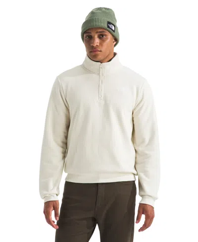 The North Face Men's Evolution Simple Dome Quarter Zip Sweatshirt In White