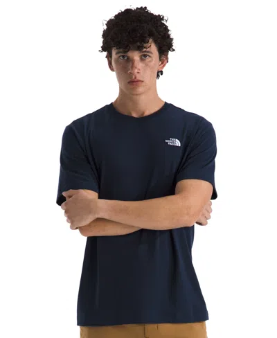 The North Face Men's Evolution Simple Dome Short Sleeve T-shirt In Blue