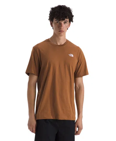 The North Face Men's Evolution Simple Dome Short Sleeve T-shirt In Brown