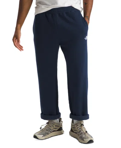 The North Face Men's Evolution Straight-leg Sweatpants In Summit Navy,tnf White
