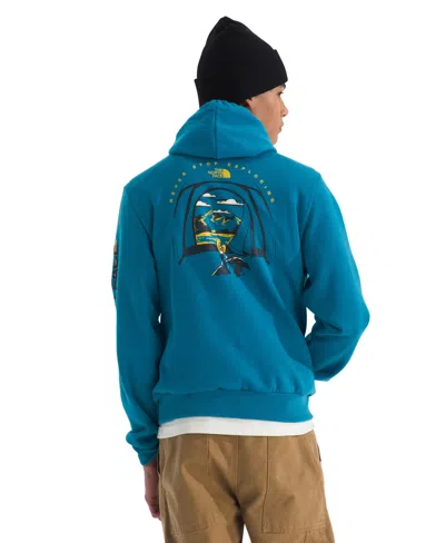 The North Face Men's Evolution Tent Graphic Hoodie In Blue