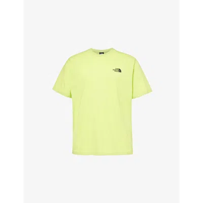 THE NORTH FACE THE NORTH FACE MEN'S FIZZ LIME FESTIVAL BRAND-PRINT COTTON-JERSEY T-SHIRT