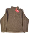 The North Face Men's Gordon Lyons 1/4 Zip Jacket In Cargo Khaki Heather In Brown