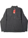 The North Face Men's Gordon Lyons 1/4 Zip Jacket In Dark Grey Heather In Black