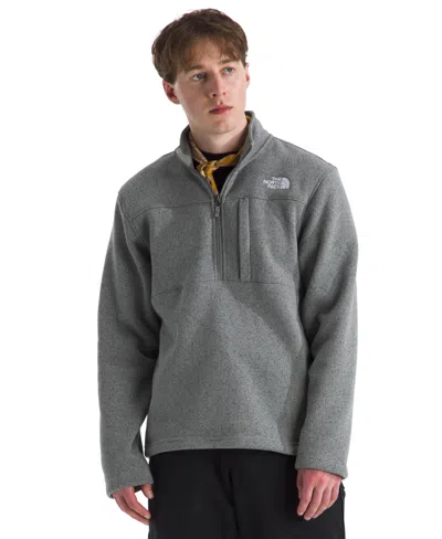 The North Face Men's Gordon Lyons Quarter Zip Jacket In Gray