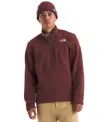 The North Face Men's Gordon Lyons Quarter Zip Jacket In Red