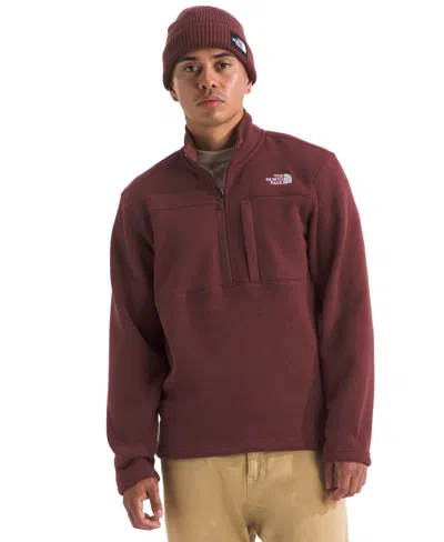 The North Face Men's Gordon Lyons Quarter Zip Jacket In Red