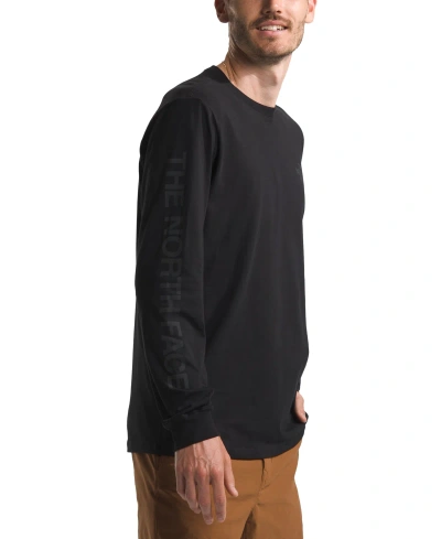 The North Face Men's Graphic Long-sleeve Hit T-shirt In Tnf Black