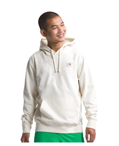The North Face Men's Heritage-like Patch Pullover Hooded Sweatshirt In White Dune