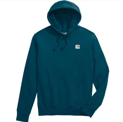 The North Face Men's Heritage Patch Pullover Hoodie In Midnight Petrol In Multi