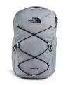 The North Face Jester Water Repellent Backpack In Mid Grey Dark Heather,tnf Black