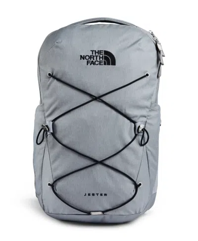 The North Face Men's Jester Backpack In Mid Grey Dark Heather,tnf Black