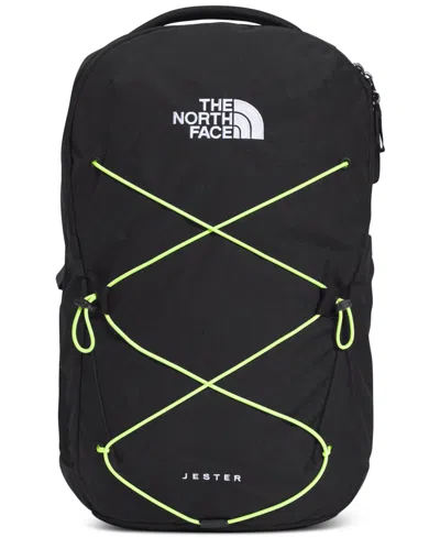The North Face Men's Jester Backpack In Tnf Black Heather,led Yellow-npf