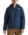 The North Face Junction Insulated Hooded Puffer Jacket In Shady Blue