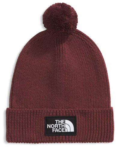 The North Face Men's Logo Box Pom Beanie In Gray