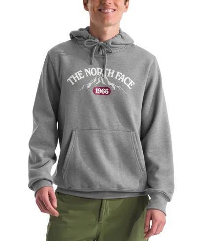 The North Face Men's Long Sleeve Crewneck Varsity Graphic Hoodie In Tnf Medium Grey Heather