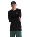 The North Face Mens Nse Graphic-print Raglan-sleeve Cotton-jersey Sweater Tnf Black Xl In Black