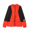 The North Face Men's Mountain Light Windshell Jkt Fiery Red/black Windbreaker In Fiery Red/black
