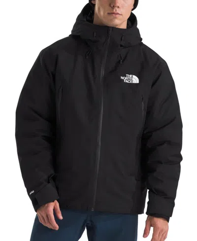 The North Face Mountain Range Hooded Down Jacket In Tnf Black