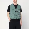 The North Face Nylon Vest With Mesh Back Panel In Green